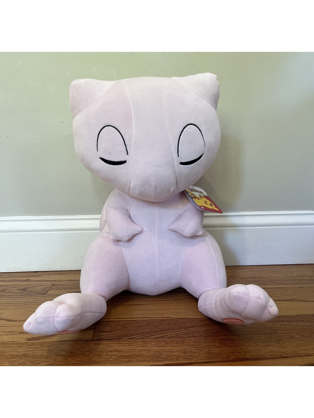 Jazwares Sleeping Mew Pink Pokémon Plush 18" 151 Brand New With Tags